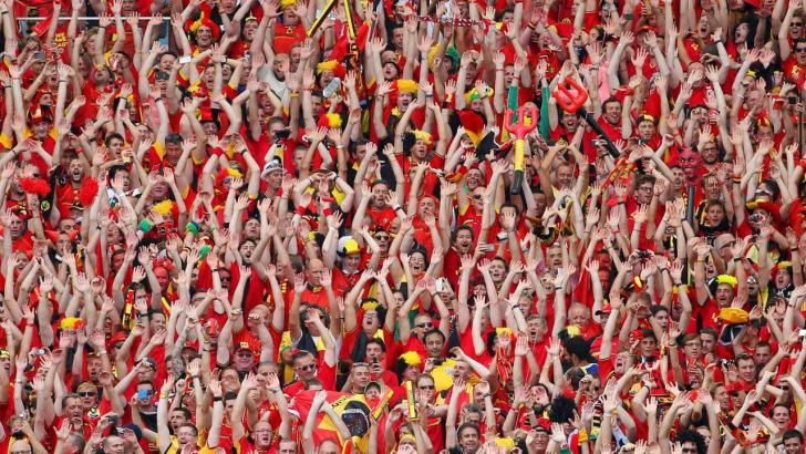 Belgium football fans